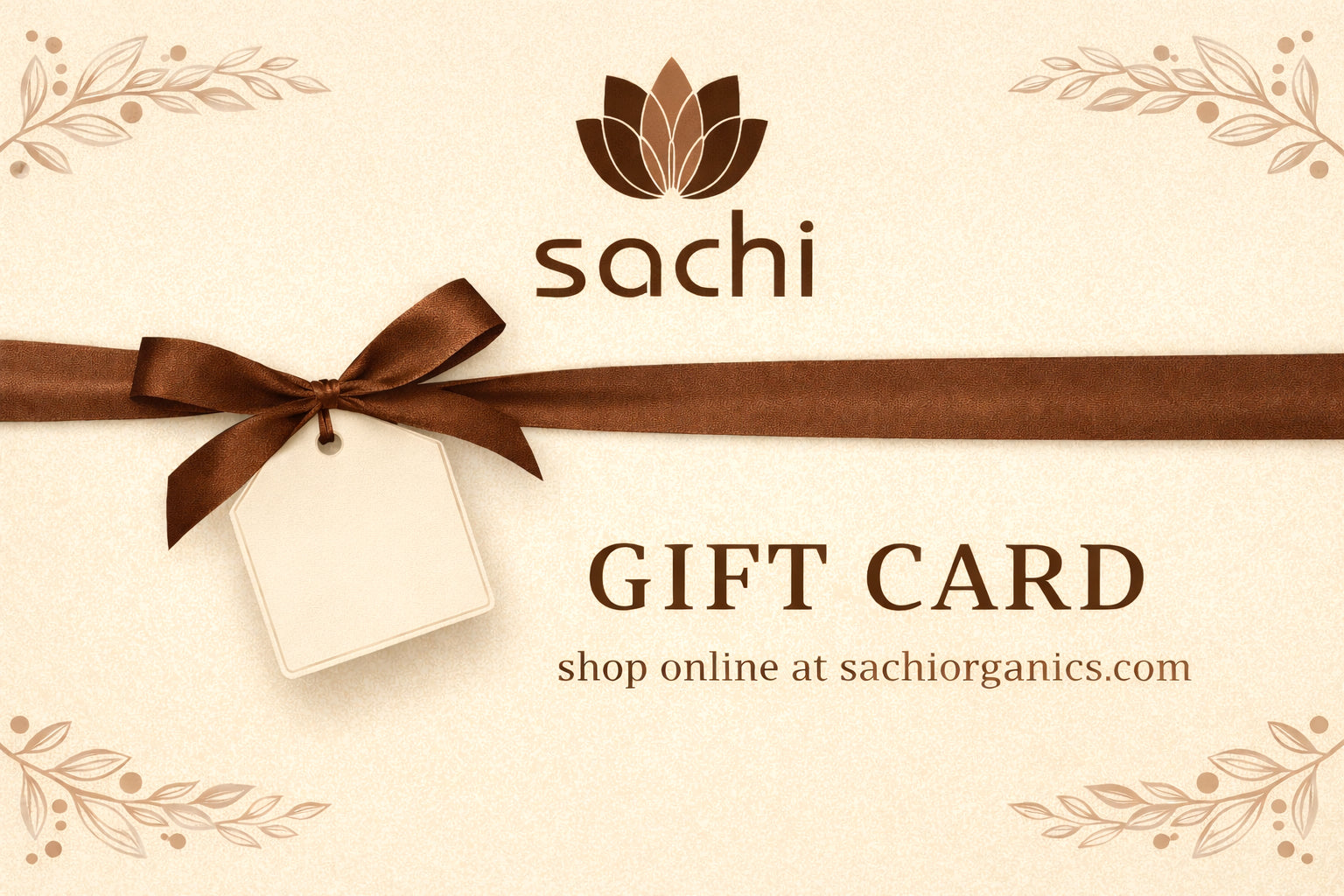 Sachi Organics Gift Card - Sachi Organics 