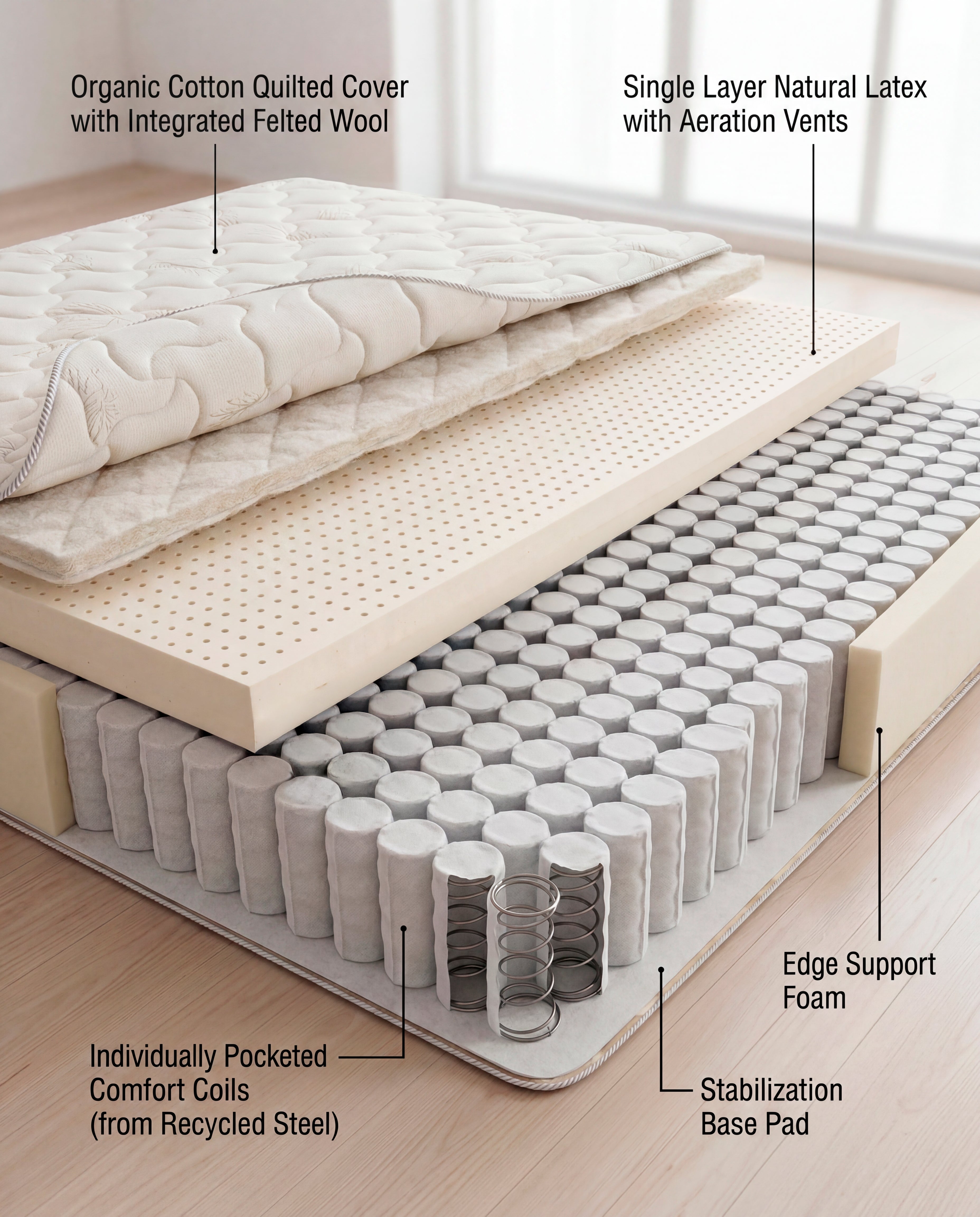 organic latex mattress coil mattress airflow comparison