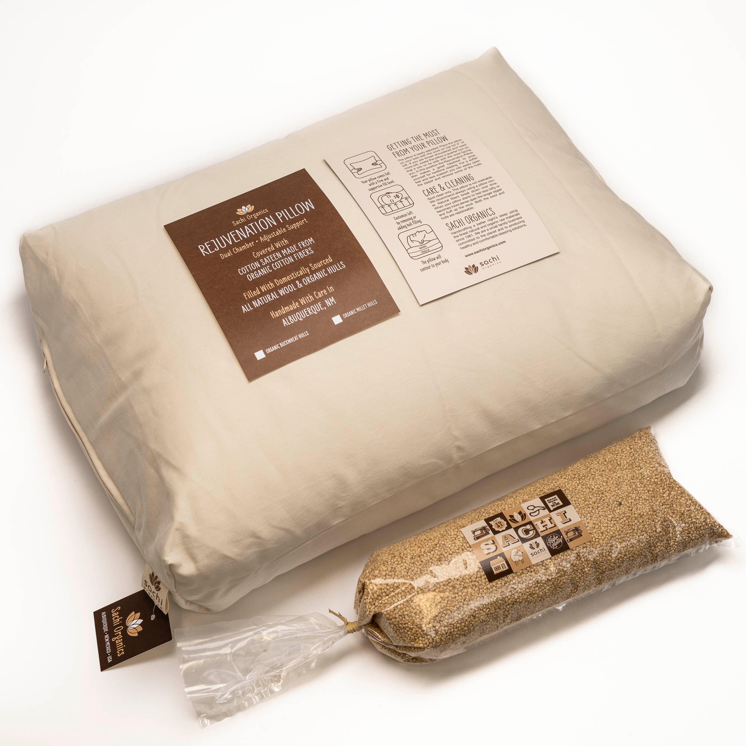 Rejuvenation Pillow: Natural Wool & Millet