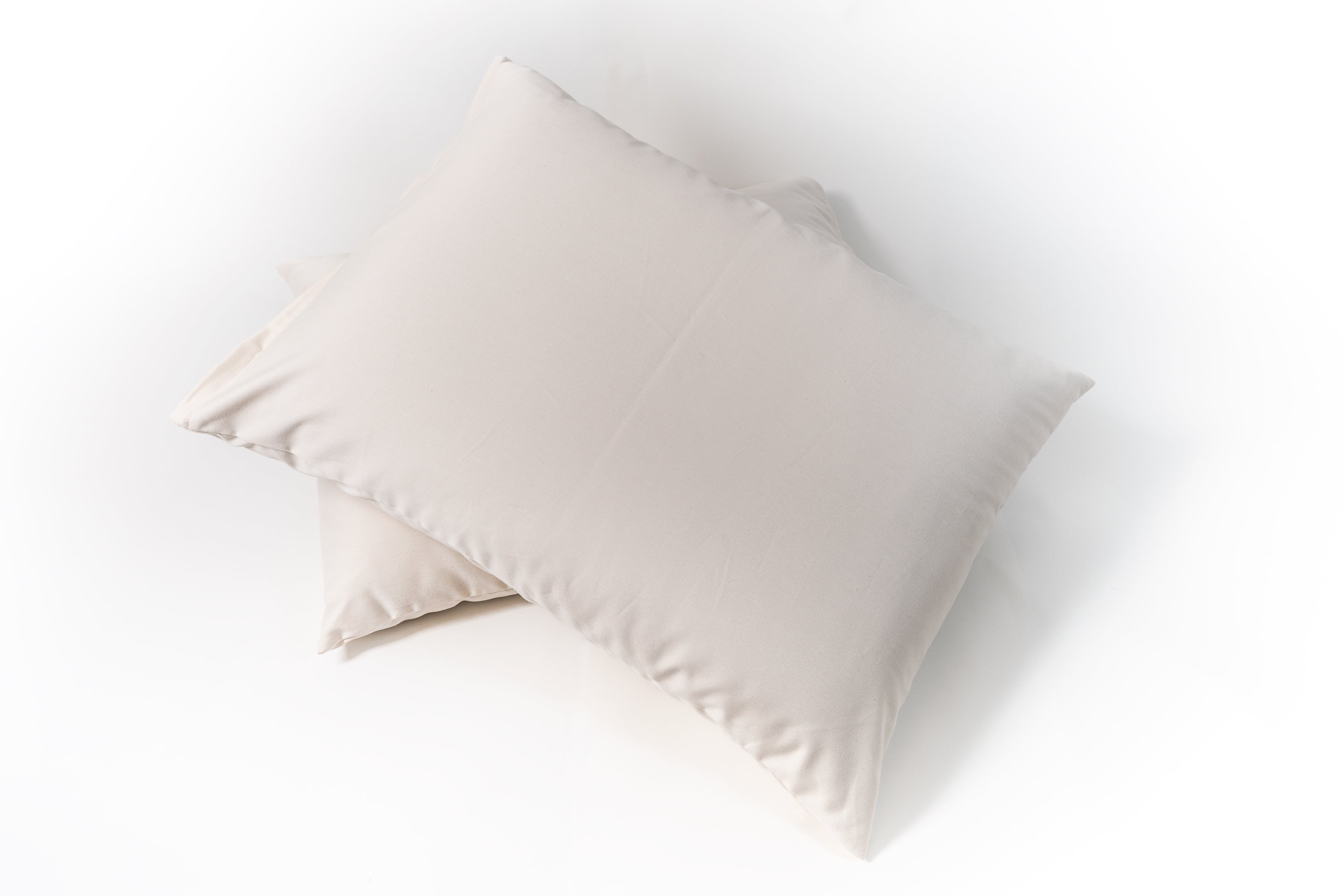 ORGANIC COTTON Filled Pillow Inserts with Organic Cotton Covers