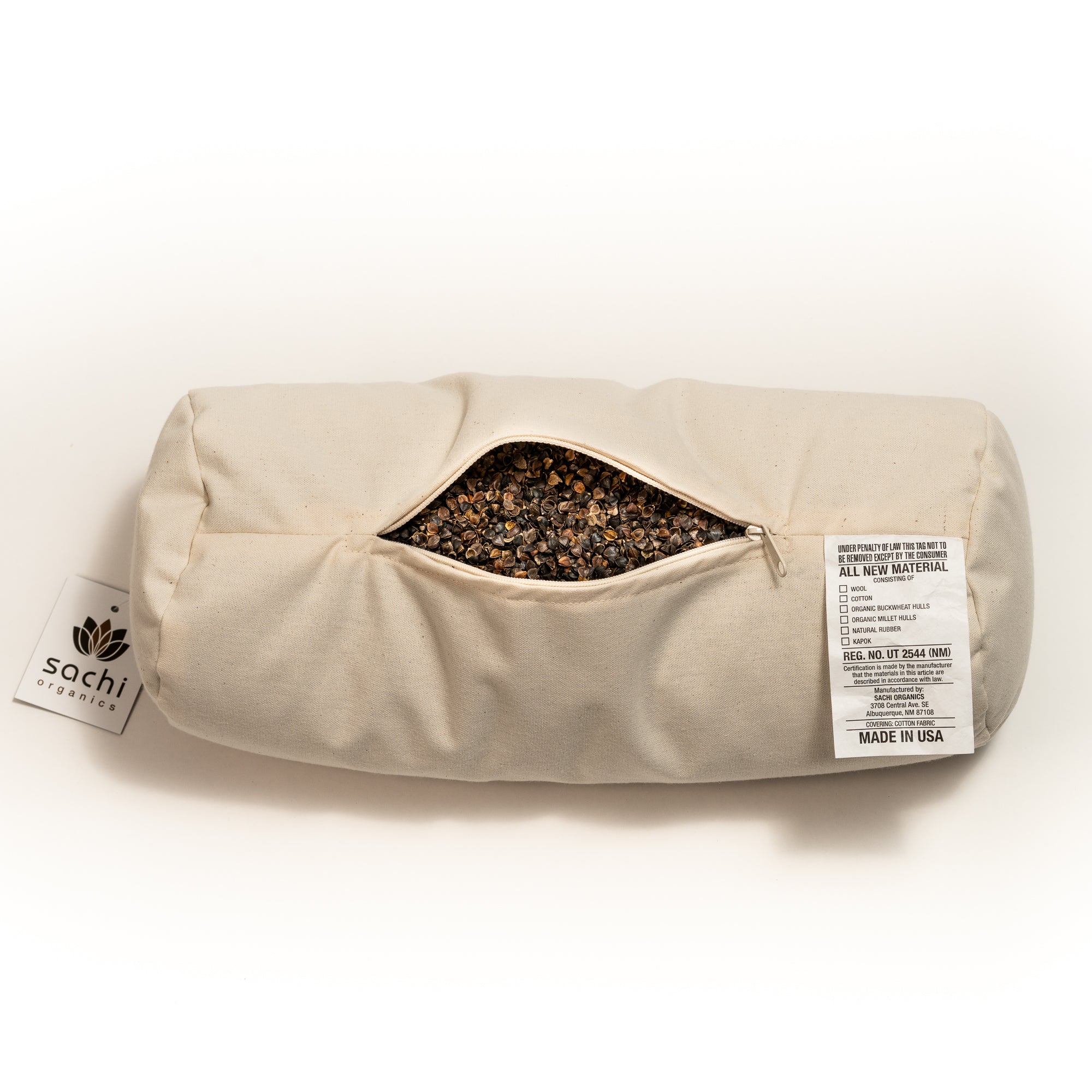 Organic Buckwheat Neck Pillow for Firm Support and Natural Comfort