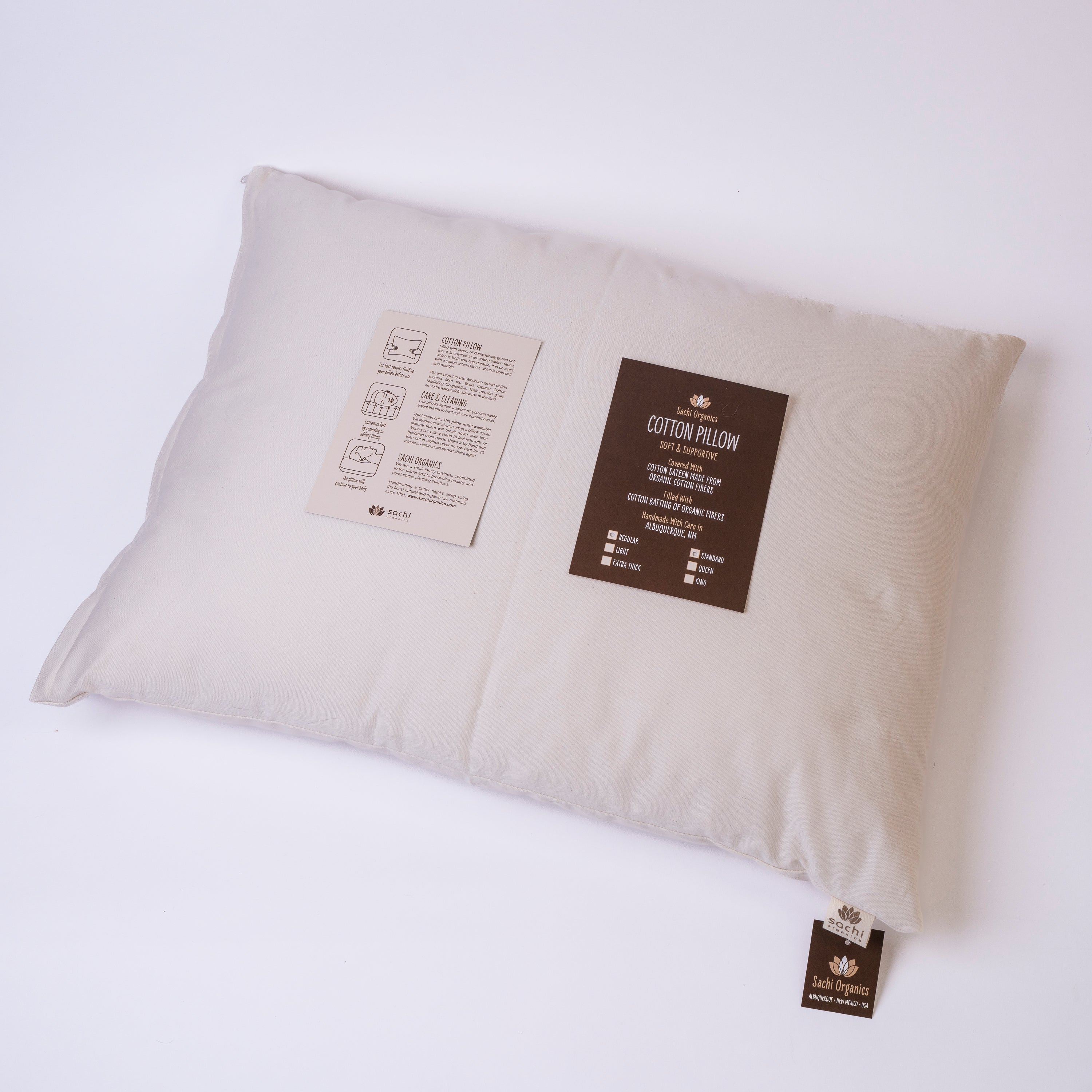 Buy Best Organic Cotton Filled Pillow, Eco Friendly Pillows