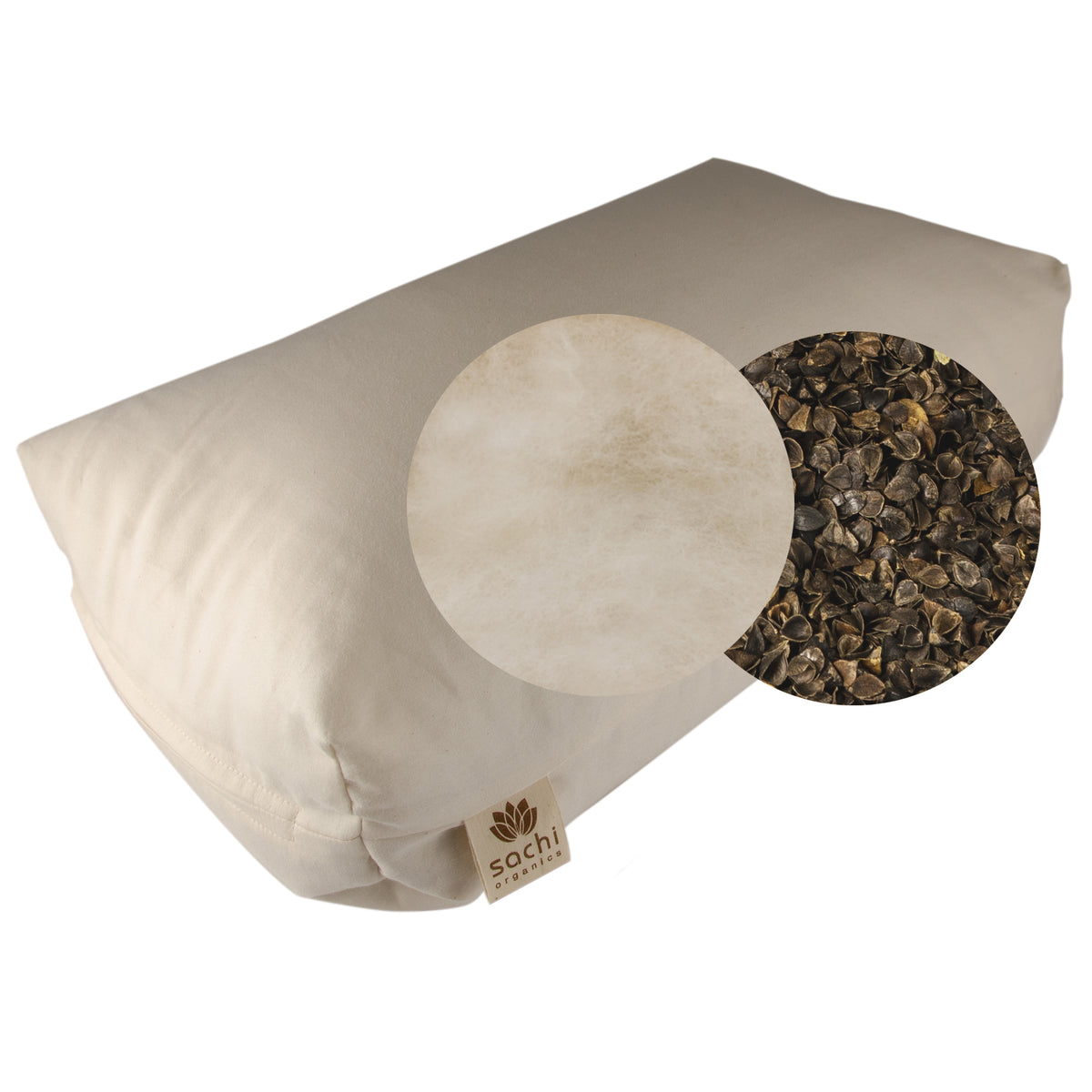 Shambho Pillow: Natural Wool & Buckwheat — Sachi Organics
