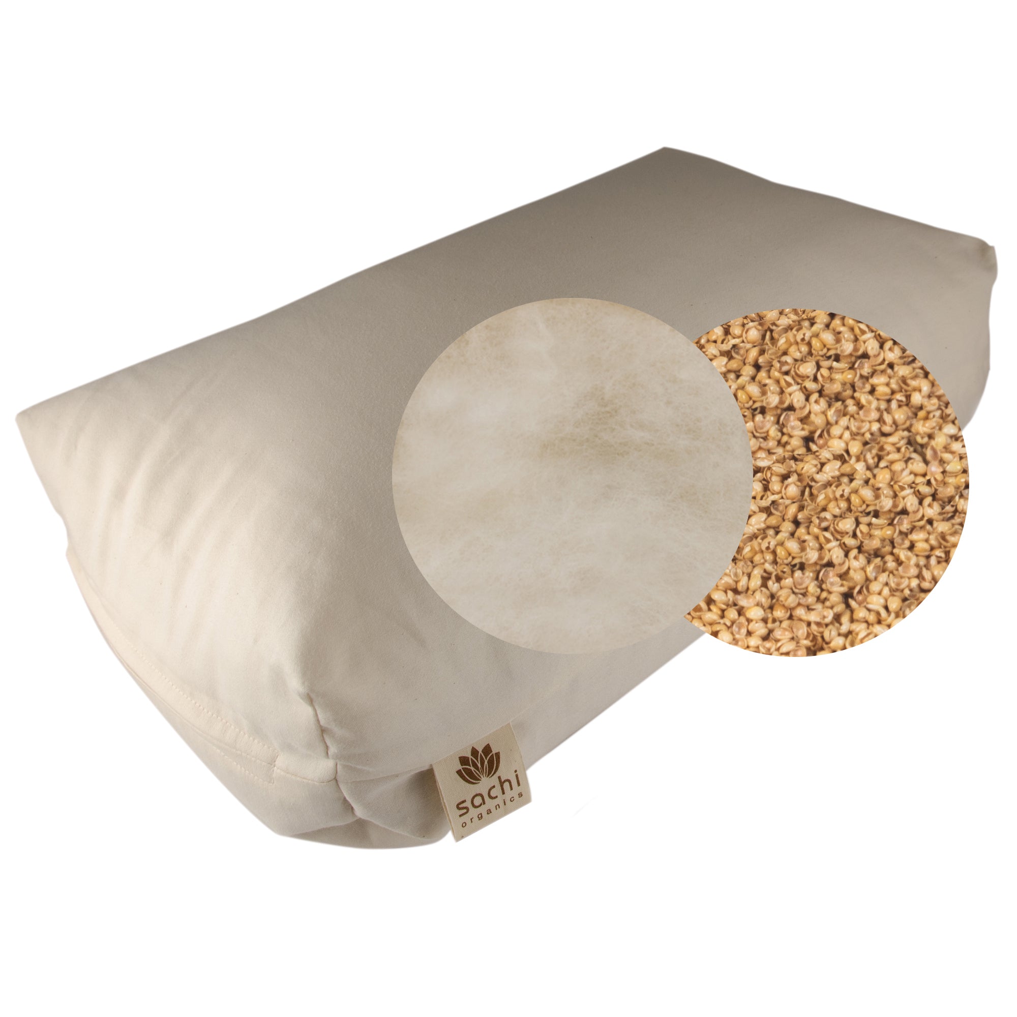 Shambho Pillow: Natural Wool & Millet