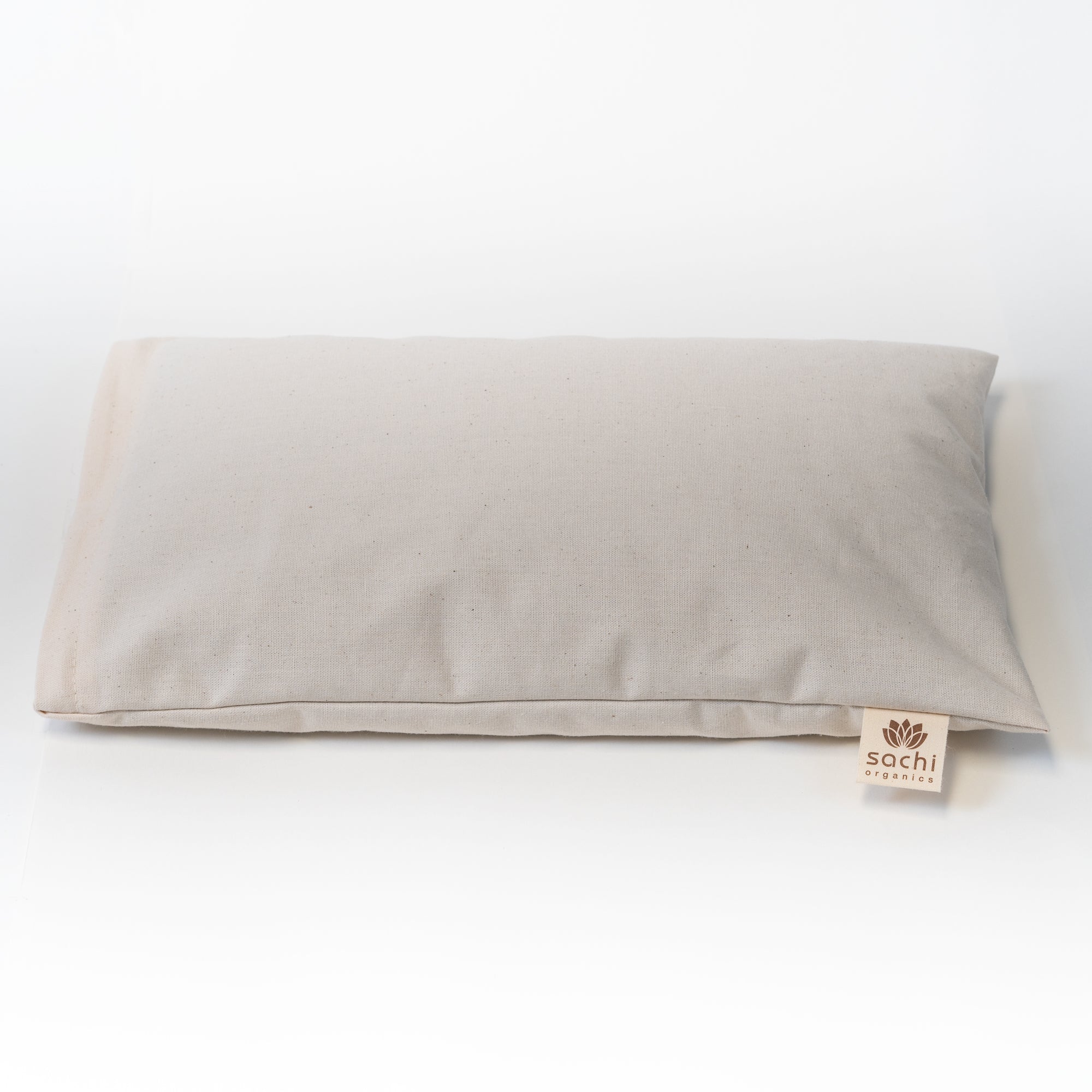 Sachi Organics Buckwheat Hull Crescent Support Pillow for Meditation